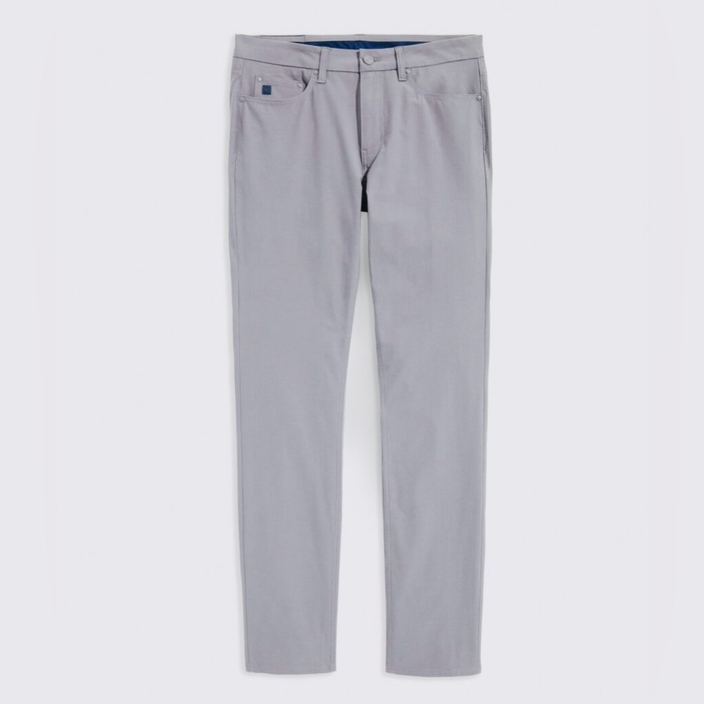 VINEYARD VINES Performance On-The-Go 5-Pocket Pants w Stretch Men’s Light Grey
